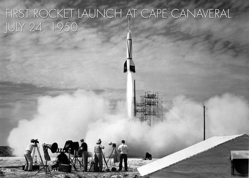 1950: First rocket launch from Cape Canaveral
