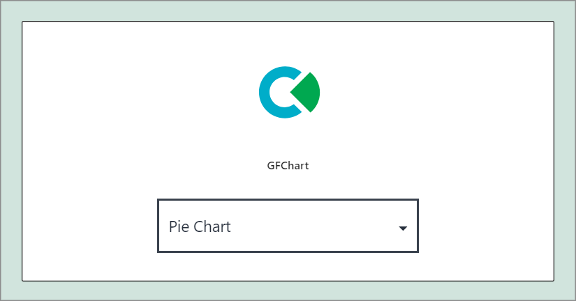 Dropdown menu with "Pie Chart" selected