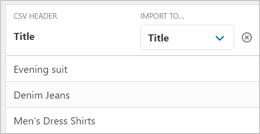 Import Entries field mapping