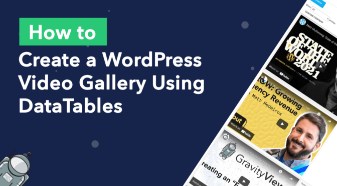Create a WordPress video gallery using DataTables