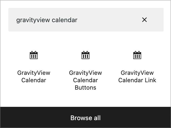 The new GravityView Calendar blocks added in this latest update