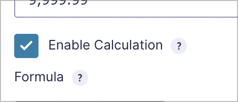 A checkbox labeled 'Enable Calculation'