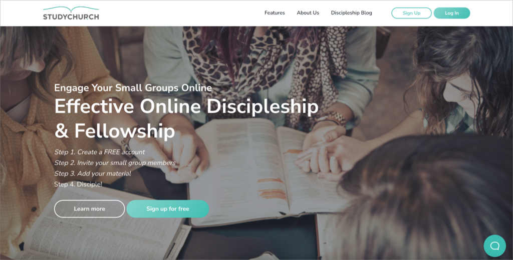 The home page of Study Church