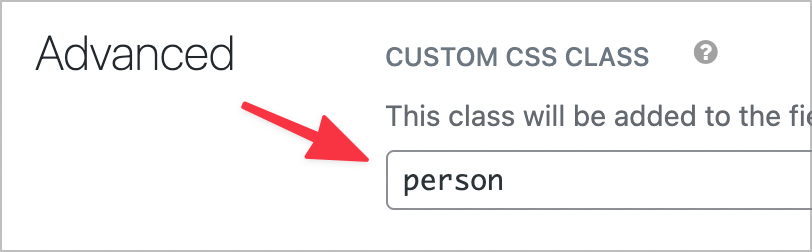 The custom CSS class box 