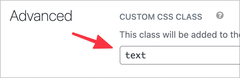 The custom CSS class box