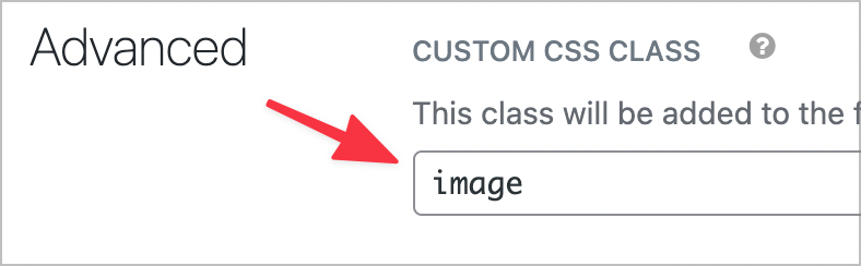 The Custom CSS class box