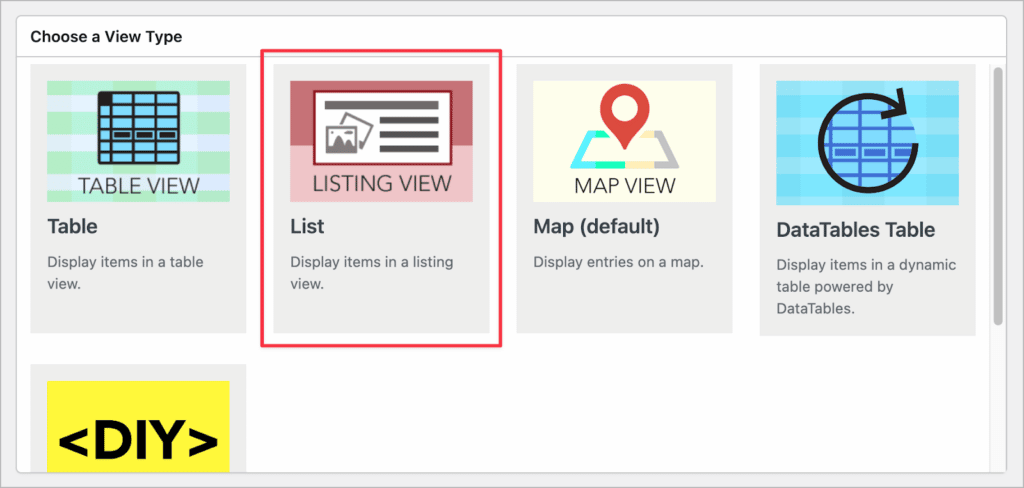 The GravityView List Layout