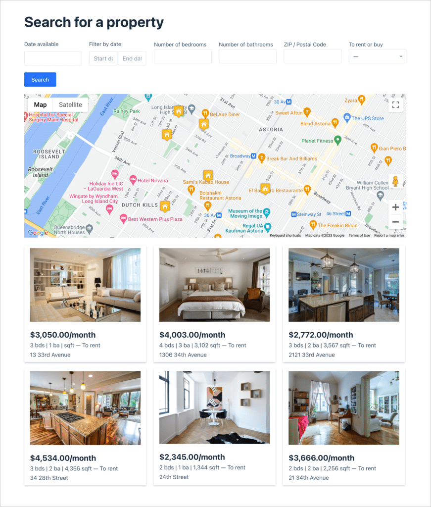 A real-estate directory (Zillow clone) on WordPress, built using Gravity Forms and GravityView
